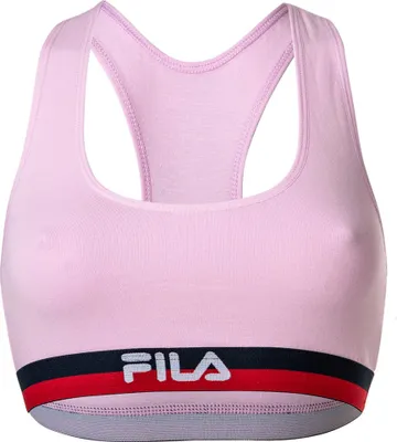 Produktbild von FILA Damen Bustier - Bra, Sport-BH, Racerback, Baumwolle Stretch, einfarbig, XS-XL Lila XS