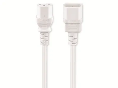 Obrázok produktu pre goobay IEC predlžovací kábel biely 0,5 m