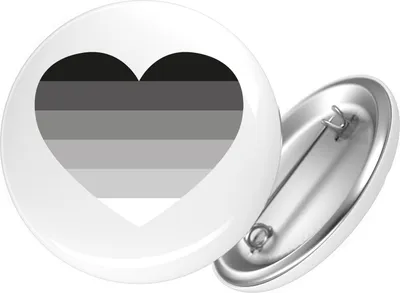 Produktbild von Huuraa Button Heterouell Flagge LGBTQ Herz 25mm rund mit Sicherheitsnadel Ansteckbutton Geschenkidee