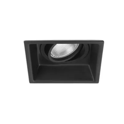 Produktbild von Astro Minima  - Quadratisches versenktes Downlight verstellbar Matt Black, GU10