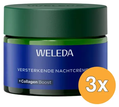 Productafbeelding van 3x WELEDA Blauwe Gentiaan & Edelweiss versterkende nachtcreme (40 ml)