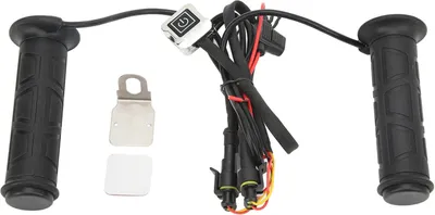 Image de 1 paire de poignées chauffantes 12 V pour moto, étanches, à chauffage électrique avec réglage de la température, pour quad