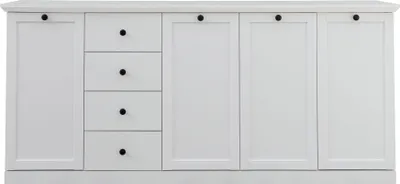 Produktbild von trendteam Wohnen Sideboard BrandsonBaxter Weiß Nachbildung 195 x 88 x 41 cm