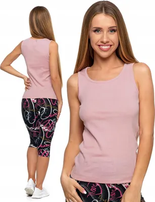Produktbild von Tanktop - Top Damen Größe M - Damen Shirt rosa - ärmelloses Shirt - Baumwolltop