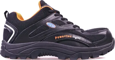 Produktbild von Charlie Barato® Unisex - Erwachsene Sicherheitsschuhe S1P LOG985 Schwarz - Stahlkappe, durchtrittsicher, rutschhemmend, antistatisch, Action-Leder, Größe 44