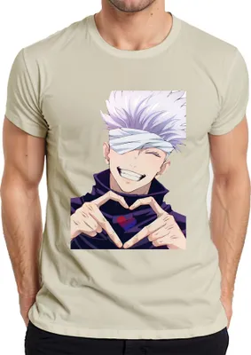 Obrázek produktu pro Jujutsu Kaisen Gojo Satoru Zavázané oči Anime Estetika Srdce Dárek Pánské tričko, Příroda, M