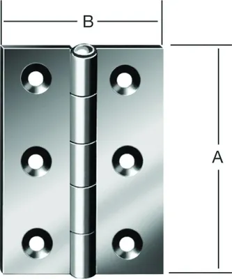 Produktbild von Vormann halbbreite Scharniere verzinkt 25x22x0,8 mm
