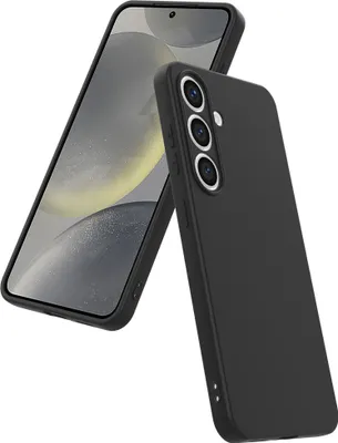 Obrázok produktu pre Smartphonica Puzdro na telefón vhodné pre Samsung Galaxy S24 Plus silikónové s mäkkou ochrannou vnútornou časťou - zadný kryt puzdra s mäkkou vnútornou časťou - čierne
