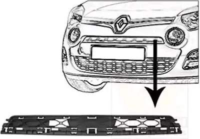 Produktbild von VAN WEZEL Lüftungsgitter Grill Stoßfänger für RENAULT TWINGO II (CN0)