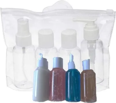 Produktbild von Kosmetiktasche Transparent Größe S Klein PVC Tasche durchsichtig Kulturbeutel