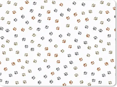 Produktbild von MuchoWow® Mauspad Mousepad Katzen - Pfotenabdruck - Haustiere - Muster 23x19 cm - Mousepads - Maus Mat - Pad - Mausunterlage - Schreibtischunterlage - Mauspad