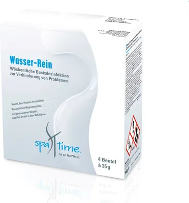 Produktbild von Bayrol SpaTime Wasser Rein 4 Beutel à 35 g Hygiene Klarheit für Whirlpool Wasser