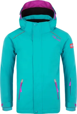 Produktbild von Trollkids Jungen Wasserdichte Jacke Türkis 913-125 Grösse 140