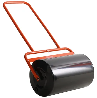 Immagine prodotto di Rullo per prato – Rullo da giardino per la cura del prato | Colore: Arancione | Dimensioni: 32,5x58x113 cm