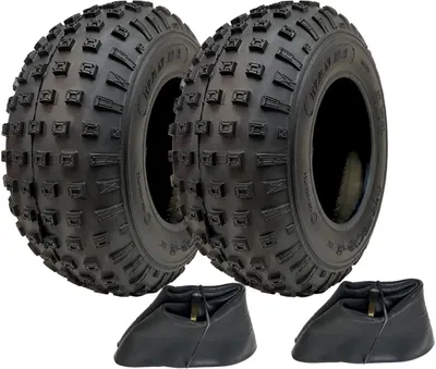 Immagine prodotto di Set of 2 - 145/70-6 - ATV tyres and tubes set 50cc 90cc 110cc 75 kgs - Wanda P31