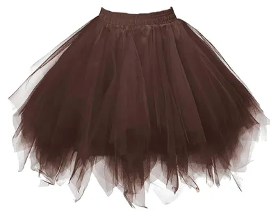 Produktbild von ChicWind Karneval Damen 80er bergröße Puffy Tüllrock Tütü Röcke Tüll Petticoat(M