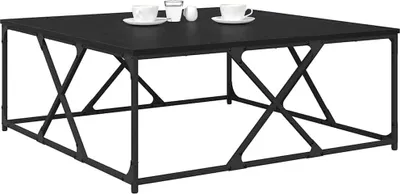 Produktbild von vidaXL Couchtisch Schwarz Eichen-Optik 100 x 100 x 40 cm Holzwerkstoff