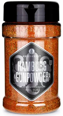 Image de Ankerkraut Hambourg Gunpowder BBQ Rub 200 g de marinade sèche