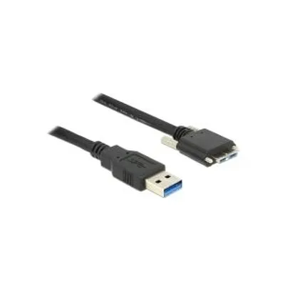 Produktbild von DeLOCK 83599, 3 m, USB A, Micro-USB B, USB 3.2 Gen 1 (3.1 Gen 1), Männlich/Männlich, Schwarz