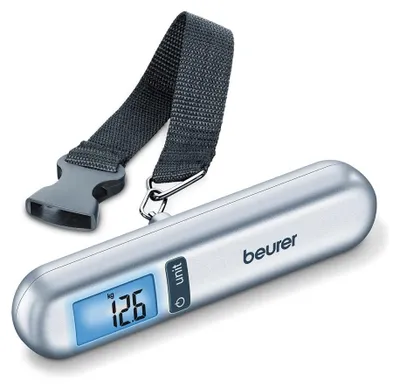 Produktbild von Beurer LS 06 Kofferwaage, digitale Gepäckwaage mit LCD Display, Integriertes 1m Maßband für Handgepäckvorgaben, ideal für Reisen, bis 40 kg