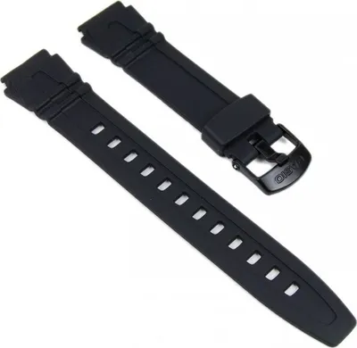 Produktbild von Casio Uhrenarmband 18mm Resin schwarz HDD-600 HDD-600G 10162532