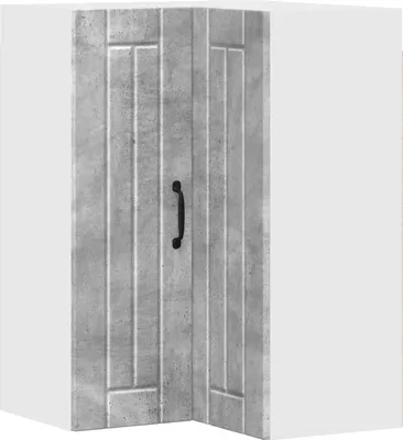 Zdjęcie produktu dla Szafka narożna na ścianę LUCCA Betonowy szary 57 x 57 x 80 cm