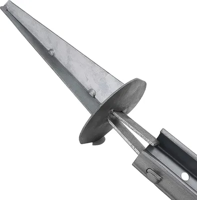 Produktbild von Forst-Erdteller feuerverzinkt 120 x 115 x 80 mm – stabiler Erdanker für Z-Profil-Zaunpfosten, korrosionsbeständig & langlebig für sicheren Zaunbau