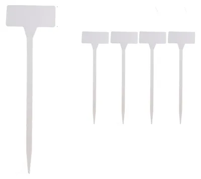 Immagine prodotto di 30 etichette di plastica per piante, ideali per giardino e serre