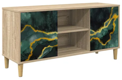 Productafbeelding van TV-kast WIJHE, 102 x 33 x 50 cm, Sonoma houtvezelplaat
