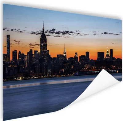 Produktbild von MuchoWow® Poster New York - Skyline - Amerika 60x40 cm - Schlafzimmerdekoration