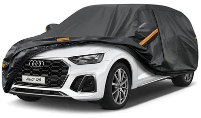 Image de Housse de protection pour voiture, imperméable et respirante, compatible avec Audi Q5 (2008-2025), couleur noire