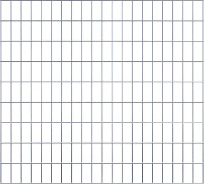 Produktbild von Dekogitter / Rankgitter (inkl. Montagematerial) Maschenweite 5 x 10 cm - Länge: 100 cm - Höhe: 90 cm