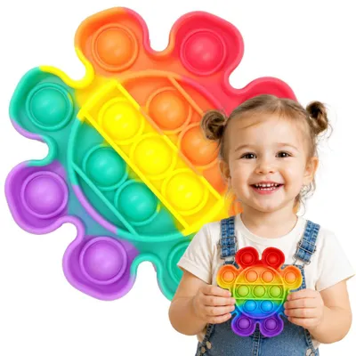 Zdjęcie produktu dla Zabawka Sensoryczna Push Bubble Pop It Kwiatek