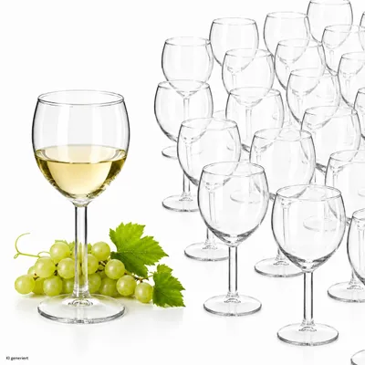 Produktbild von 60x Ballon Weingläser 190ml Wasserglas Rotweinkelch Weißwein Gastro