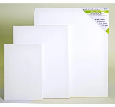 Produktbild von 20x 3er Set Keilrahmen Leinwand Economy verschiedene Größen 20 - 50cm