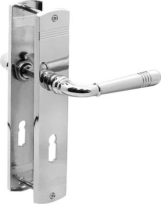 Produktbild von Türbeschlag 1383 Helena LS BB Chrom Türdrücker Türklinke Türgriffe