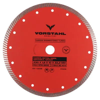 Produktbild von Vorstahl Diamanttrennscheibe Beton Stein Keramik 125mm
