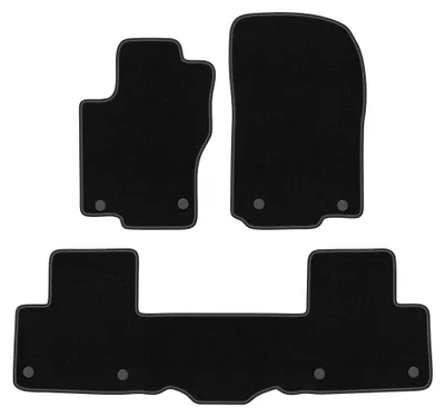 Produktbild von Velours-Fußmatten für Mercedes GLE W166 2011-2015 (SUV) – 4-tlg, Schwarz, passgenau – Wielganizator BASIC