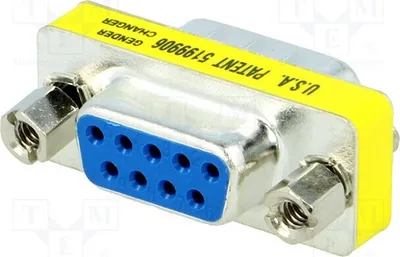 Zdjęcie produktu dla 1 sztuka: Adapter, złącze D-Sub 9pin (męskie), złącze D-Sub 9pin (żeńskie), numer katalogowy: 2401-0100-11, adapter D-Sub
