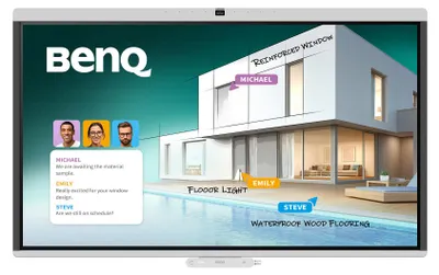 Obrázok produktu pre BenQ CM7505, 190,5 cm (75"), 1649,7 x 927,9 mm, 450 cd/m², 3840 x 2160 px, 4K Ultra HD, ADS