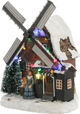 Produktbild von Luville The Mill House detaillierte Weihnachtsfigur für Miniatur-Weihnachtsdorf
