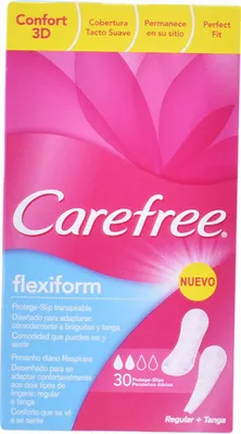 Zdjęcie produktu dla Wkładki higieniczne Carefree Flexiform 30 sztuk