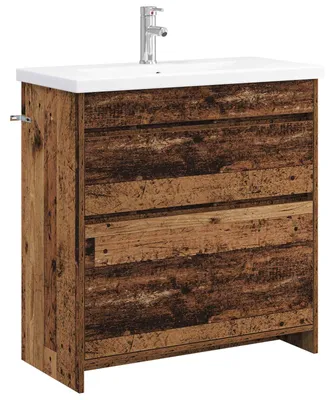 Produktbild von vidaXL Badezimmermöbel-Set Altholz 81 x 40 x 84,5 cm Holzwerkstoff