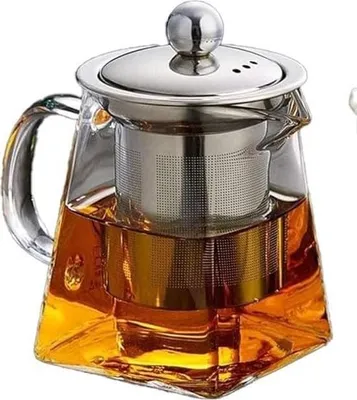 Image de Théière en verre avec passoire à thé - 750 ml - transparent - verre borosilicaté