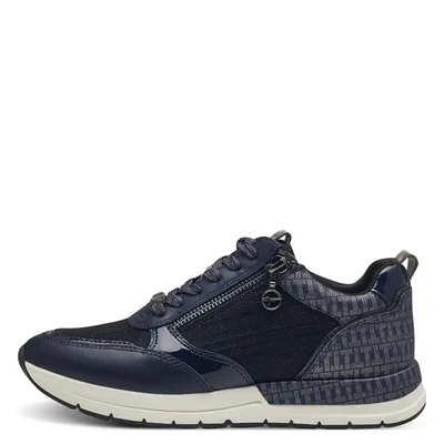 Produktbild von Tamaris Damen Sneaker Schnürschuh Halbschuh Reißverschluss 1-23732-41, Größe:39 EU, Farbe:Blau