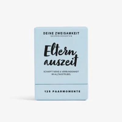 Produktbild von Kartenset Hier & Jetzt mit 125 kleinen Impulsen für Paarzeit für Eltern aus Graspapier