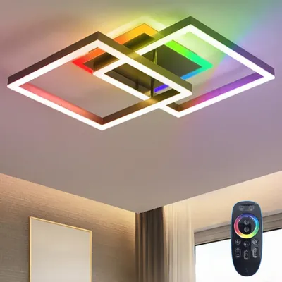 LED-Deckenleuchte dimmbar RGB 40W, 2160 lm, Fernbedienung