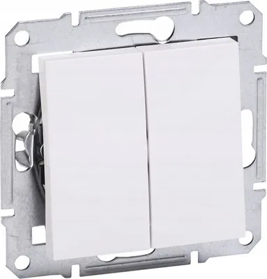 Produktbild von Serienschalter ohne Rahmen, weiß Schneider Asfora EPH0301421