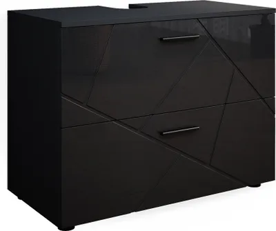 Produktbild von Vicco Waschbeckenunterschrank Irma, 80 x 59 cm, Anthrazit Hochglanz