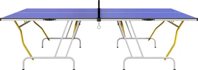 Produktbild von Tischtennisplatte, klappbar, inkl. 2 Schläger, 3 Bälle, Netz, Indoor, Metallgestell, 274x152x76cm, Blau